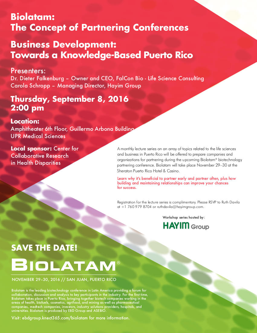 Prepare for Biolatam - Partnering and Business Development